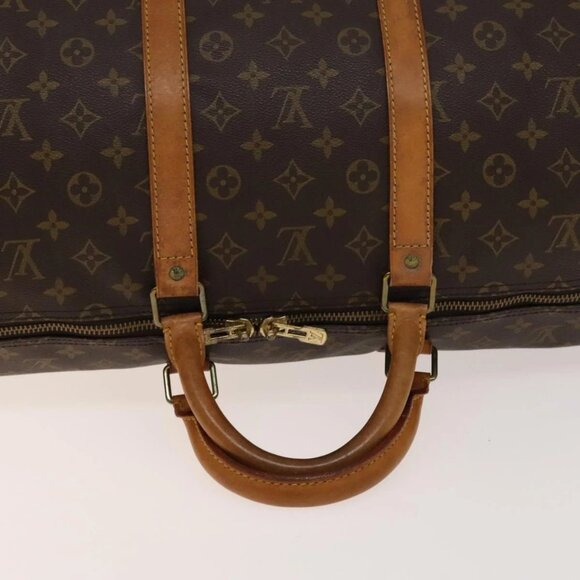 LOUIS VUITTON Monogram Keepall 55 Boston Bag M41424 LV Auth 137090 - Picture 8 of 16